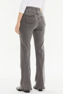 System Action Jeans-denim jeans com bolsos de remendo preto