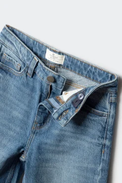 Springfield Kids Calças-denim jeans culotte para meninas azul