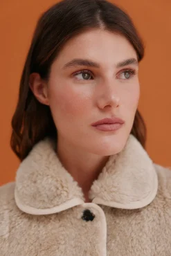 Hoss Intropia Sobretudos|Casacos-Denise. Desportiva com efeito de pele Ecru