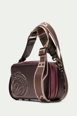 Hispanitas Malas-Desde 90 bolsa de mala de tiracolo com fecho-éclair Castanho