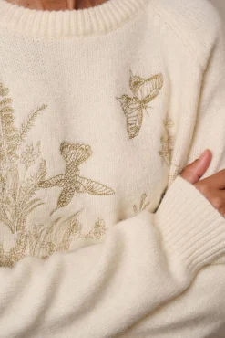 Polín Et Moi Camisolas-Detalhes da camisola Cris Ecru