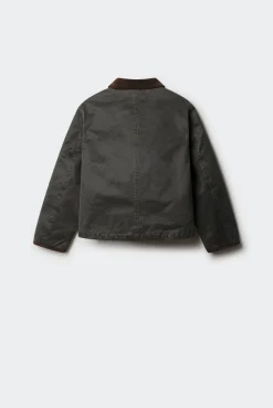 Springfield Kids Sobretudo-Detalhes do Parka menina Caqui escuro