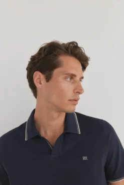 Pedro del Hierro Polos-Dicas de polo Azul
