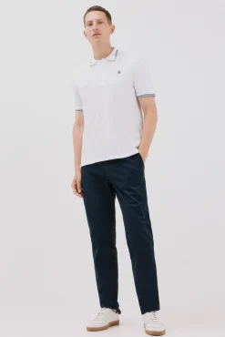 Cortefiel Polos-Dicas de polo piqué Branco