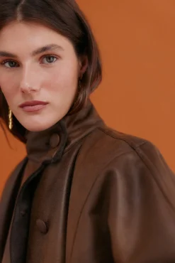 Hoss Intropia Sobretudos-Domingo. Desportiva dupla face Castanho