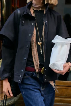 Hoss Intropia Casacos|Acolchoados E Agasalhos-Dora. Desportiva curta Azul