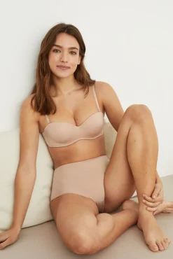 Women'secret Roupa Interior-ELEGANT Soutien sem alças microfibra cru