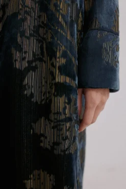 Hoss Intropia Sobretudos-Elodie. Casaco jacquard Azul