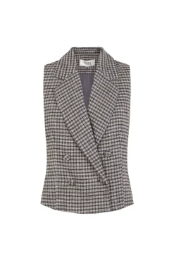 Hoss Intropia Coletes-Elsa. Colete xadrez Verde