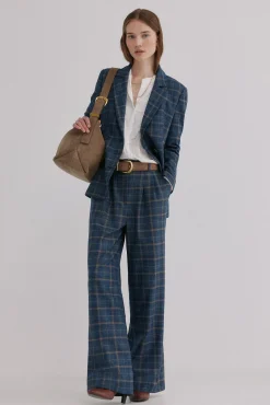 Hoss Intropia Fatos|Blazers-Elvira. Blazer xadrez Azul