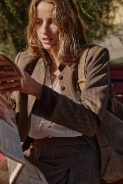 Hoss Intropia Blazers-Emily. Blazer ajustado Castanho