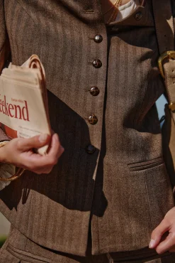 Hoss Intropia Blazers-Emily. Blazer ajustado Castanho