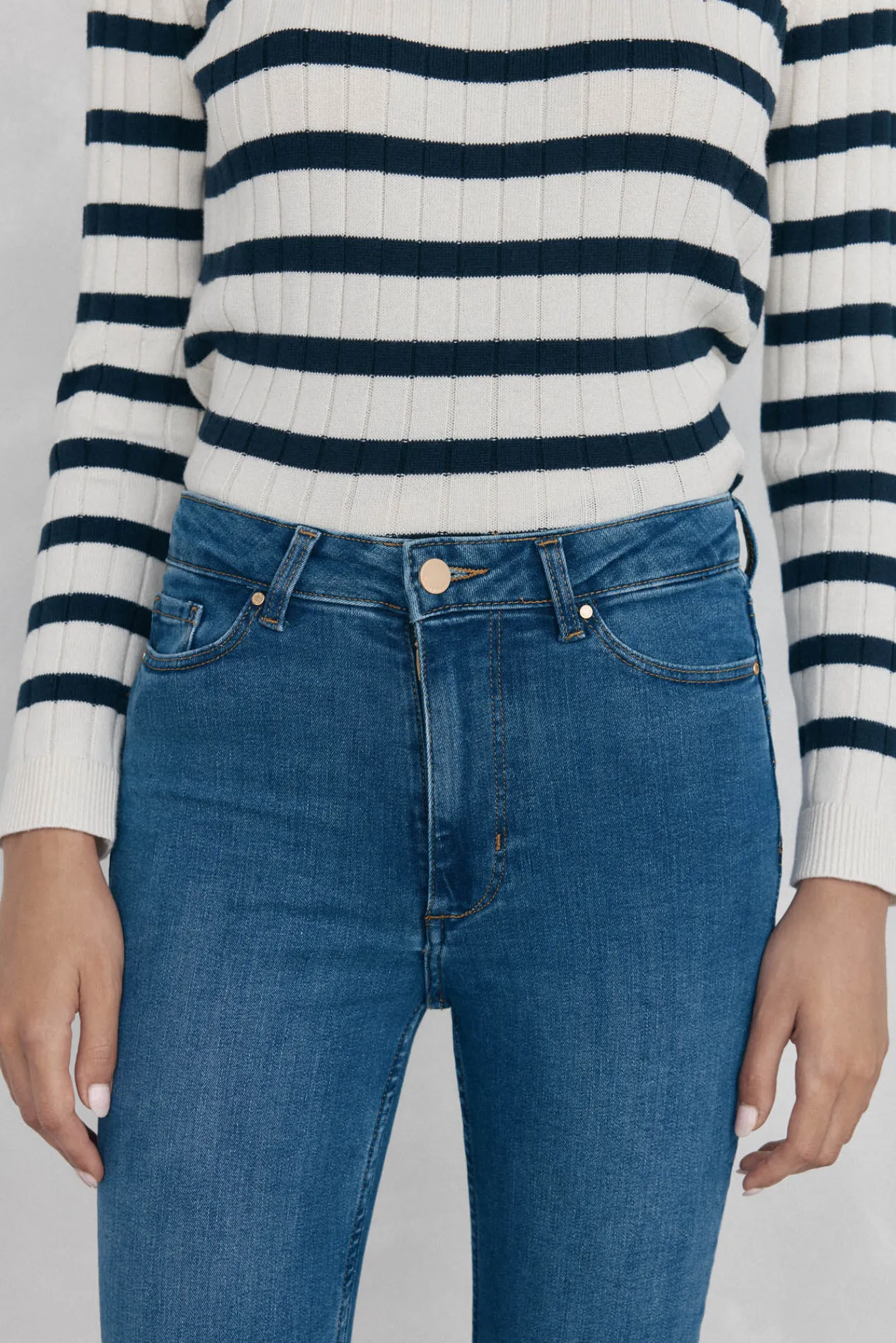 Pedro del Hierro Jeans|Calças-empurrar jeans Azul