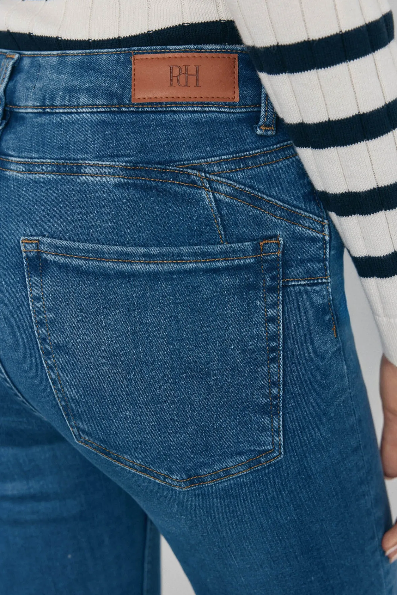 Pedro del Hierro Jeans|Calças-empurrar jeans Azul