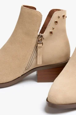 Popa Calçado De Couro|Botins-Enfeites para botim femininas Arista Castanho