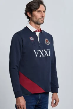 Valecuatro Polos-Escudo marinho Rugby Azul