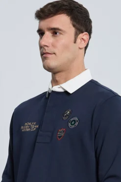 Valecuatro Polos-Escudos marinho Rugby 3 Azul
