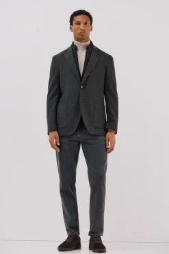 Cortefiel Blazers|Blazers-Espiga de lã de peixe Cinzento