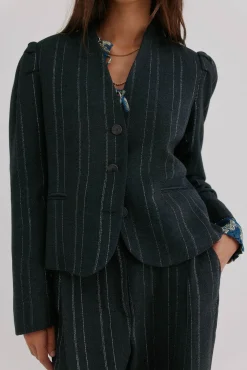 Hoss Intropia Blazers-Estela. Blazer riscas Cinzento