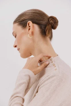 Cortefiel T-Shirts-Estrutura de losango superior Tostado