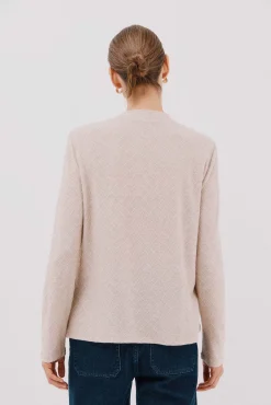 Cortefiel T-Shirts-Estrutura de losango superior Tostado