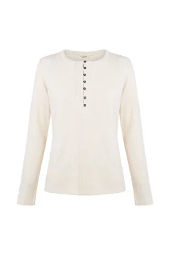 Slowlove Blusas-Estrutura do padeiro superior Ecru