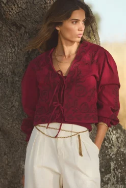 Hoss Intropia Sobretudos-Eva. jaqueta bordada Granada