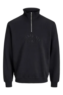 Jack & Jones Sweatshirts-Fecho-Éclair com gola preto