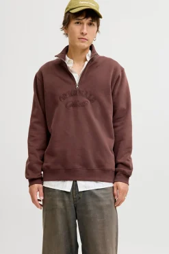 Jack & Jones Sweatshirts-Fecho-Éclair com gola estampado