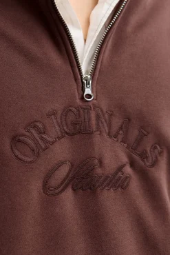 Jack & Jones Sweatshirts-Fecho-Éclair com gola estampado