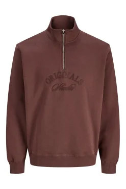 Jack & Jones Sweatshirts-Fecho-Éclair com gola estampado