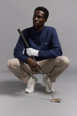 Pedro del Hierro Sweatshirts|Sobretudos-fecho-éclair com Sweatshirt para golfe Azul