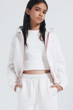 Springfield Kids Sweatshirts|T-Shirts-fecho-éclair com Sweatshirt para menina branco