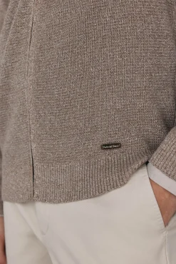 Pedro del Hierro Camisolas-Fecho-éclair com zíper torcido Beige