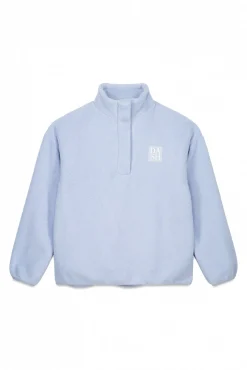 Dash and Stars Sweatshirts-Fecho-Éclair de lã bebê com polar azul