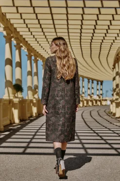 Hoss Intropia Sobretudos|Casacos-Fiorella. Sobrecasaca jacquard Cinzento