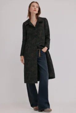 Hoss Intropia Sobretudos|Casacos-Fiorella. Sobrecasaca jacquard Cinzento