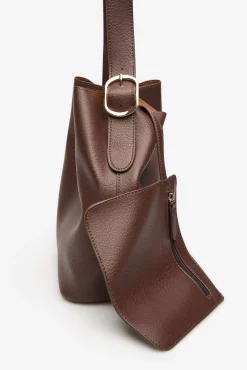 Cortefiel Malas-fivela de comprador Castanho