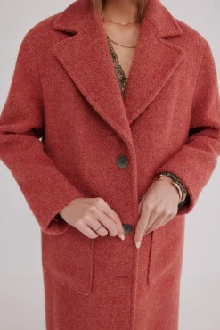 Hoss Intropia Casacos-Flora. Sobretudo com bolsos Subiu