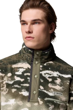 Columbia Camisolas-Forro polar com botões de pressão azul