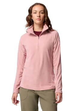 Columbia Sobretudos-Forro polar com meia fecho-éclair rosa