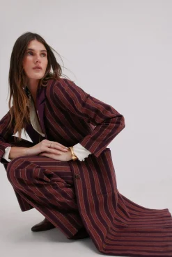 Hoss Intropia Sobretudos|Casacos-Francesca. Sobrecasaca riscas Granada