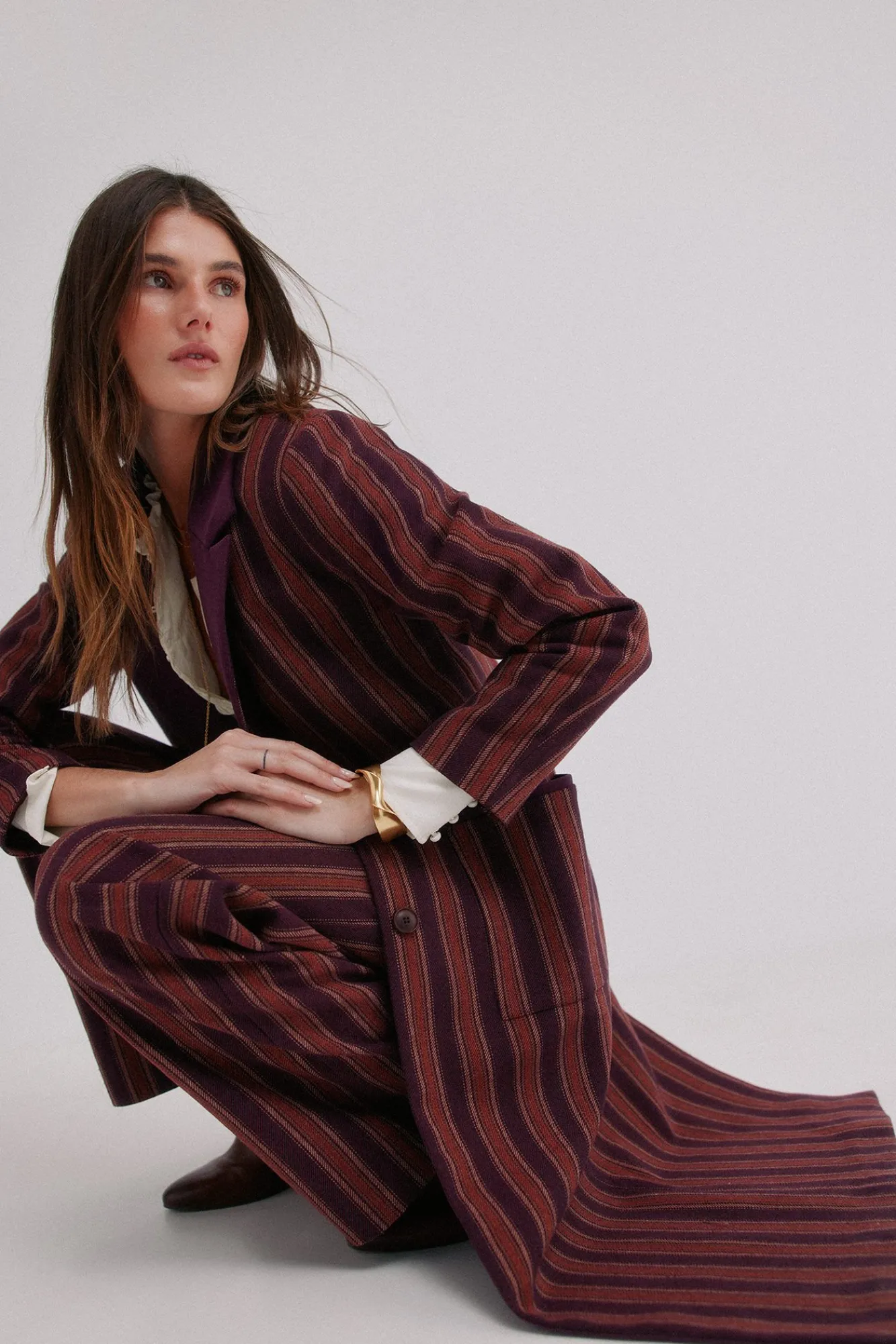 Hoss Intropia Sobretudos|Casacos-Francesca. Sobrecasaca riscas Granada