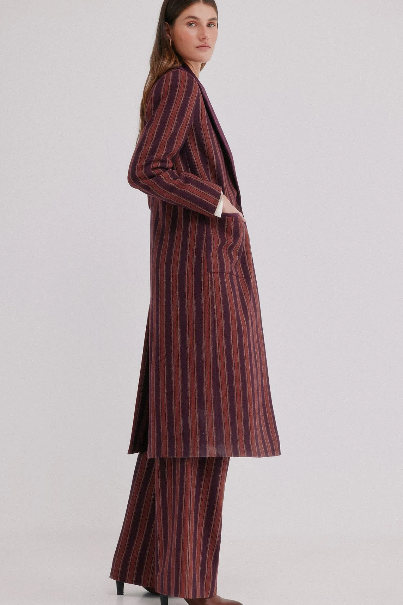 Hoss Intropia Sobretudos|Casacos-Francesca. Sobrecasaca riscas Granada