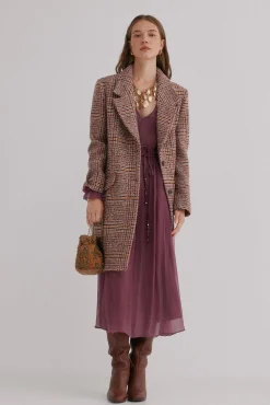 Hoss Intropia Casacos-Frida. Casaco sobretudo Castanho