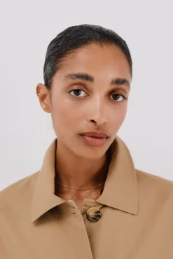 Cortefiel Gabardines|Casacos-Gabardina comprida Tostado