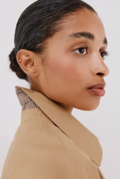 Cortefiel Gabardines|Casacos-Gabardina comprida Tostado