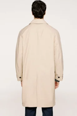 Selected Sobretudos-Gabardina de algodão orgânico Tostado