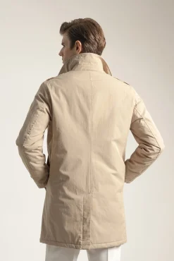 PuroEGO Sobretudos-Gabardina impermeável Castanho