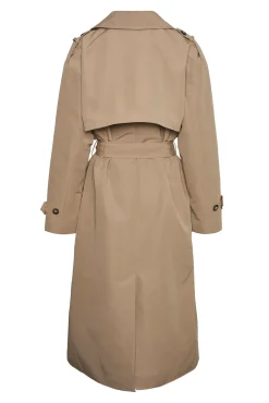 Vero Moda Gabardines|Sobretudos-Gabardina longo básico Castanho